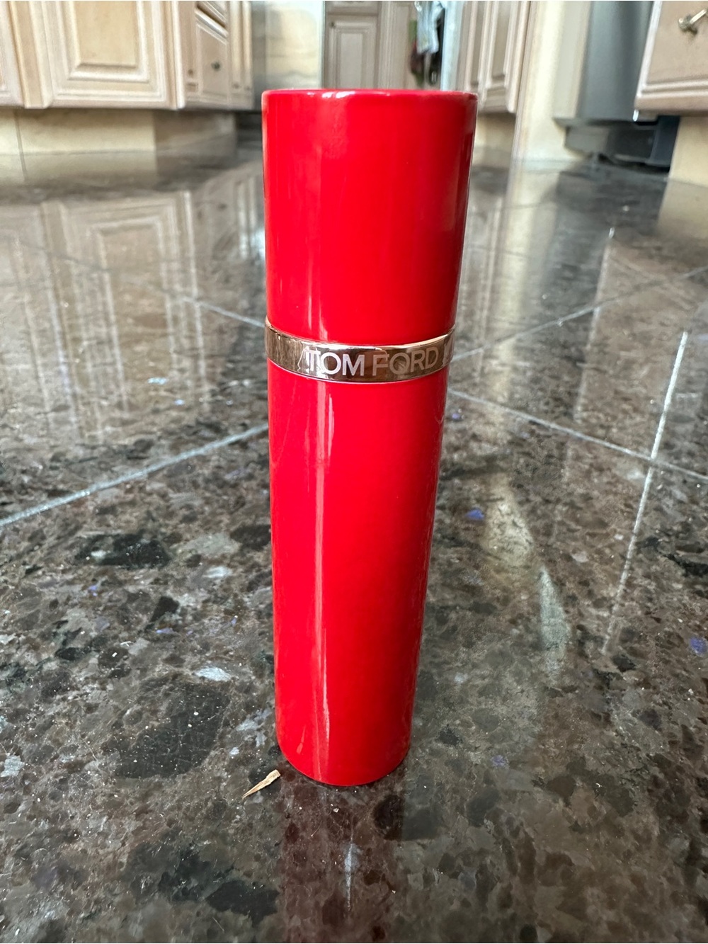 Tom Ford Cherry Colored Signature Travel Case for 10ml Perfume
